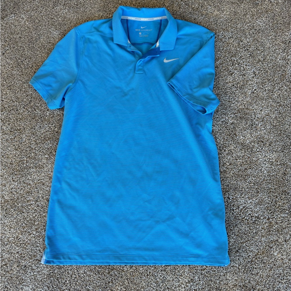 Nike Men's Blue Golf Polo Size Medium